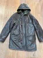 Vintage Schott NYC. Leren Houtje-Touwtje & Hoodie Bruin L, Schott, Maat 52/54 (L), Bruin, Ophalen of Verzenden