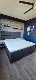 Elektrische boxspring 180 x 200 antraciet, Huis en Inrichting, Ophalen, Gebruikt, Grijs, Tweepersoons