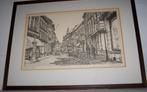 Varkensmarkt Roermond- Jo Kempkens 78. 47x35 cm., Antiek en Kunst, Kunst | Tekeningen en Foto's, Ophalen of Verzenden