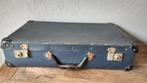 Koopje! Blauwe reiskoffer | Nostalgische koffer, Overige materialen, Gebruikt, Minder dan 50 cm, Ophalen of Verzenden