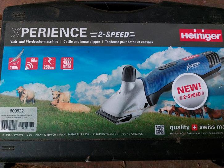 Heiniger Xperience 2-speed Scheermachine, Dieren en Toebehoren, Paarden en Pony's | Verzorgingsproducten, Gebruikt, Ophalen of Verzenden