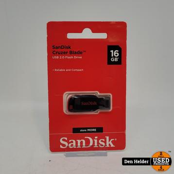 Sandisk Cruzer Blade 16GB USB Stick - Nieuw