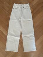 Witte kortere jeans Highwaist wideleg H&M maat 38, H&M, Wit, Ophalen of Verzenden, W28 - W29 (confectie 36)