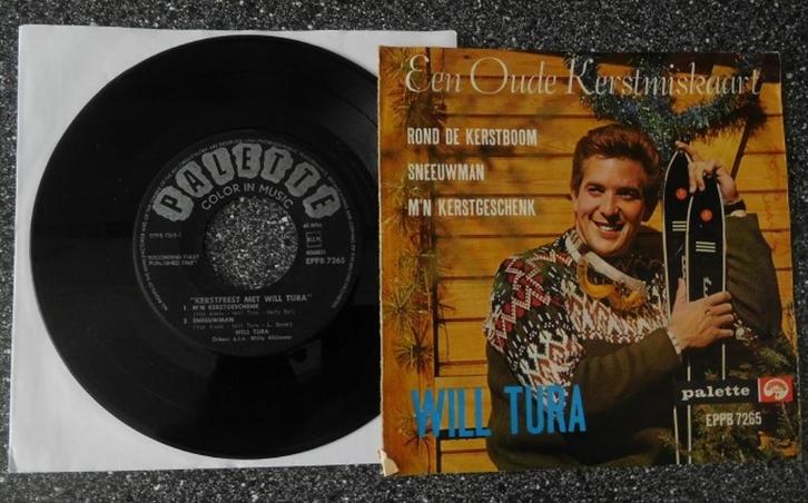 KERST Will Tura - Kerstfeest met Will Tura (EP)(vanaf € 2,00, Cd's en Dvd's, Vinyl | Nederlandstalig, Zo goed als nieuw, Overige genres
