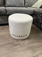 Riverdale Poef Voetenbank, Ophalen, Zo goed als nieuw, Rond, Minder dan 50 cm