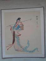 Chinees schilderij aquarel, Antiek en Kunst, Ophalen of Verzenden