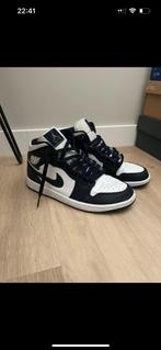 Nike air jordan 1 mid white metallic gold obisidan, Ophalen, Blauw, Nike, Sneakers of Gympen