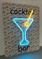 Cocktail bar bord met verlichting, Ophalen, Nieuw, Reclamebord