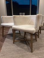 4x Witte Eetkamerstoelen - Opknapper, Huis en Inrichting, Stoelen, Gebruikt, Wit, Ophalen of Verzenden, Vier