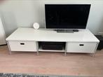 Interlubke tv radio meubel ( wit met zilver pootjes), Ophalen, Gebruikt, 50 tot 100 cm, Minder dan 100 cm