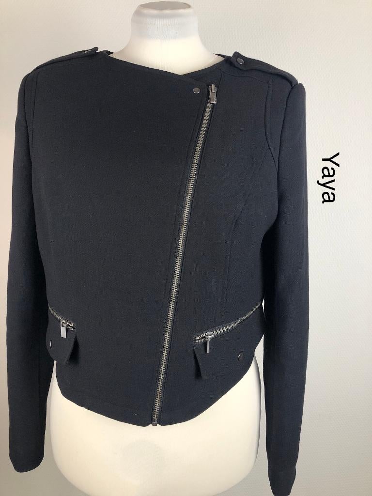Yaya Jas  (mt: 42) 27,3/6526, Kleding | Dames, Jassen | Winter, Zwart, Maat 42/44 (L), Ophalen of Verzenden, Yaya