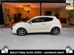 Alfa Romeo MiTo 1.4 T Quadrifoglio Verde Leder Bluetooth Par, Auto's, Alfa Romeo, Voorwielaandrijving, Euro 5, Gebruikt, Zwart