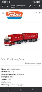 Gezocht deze tekno van vliet wagen, Hobby en Vrije tijd, Modelauto's | 1:50, Ophalen, Zo goed als nieuw, Bus of Vrachtwagen, Tekno