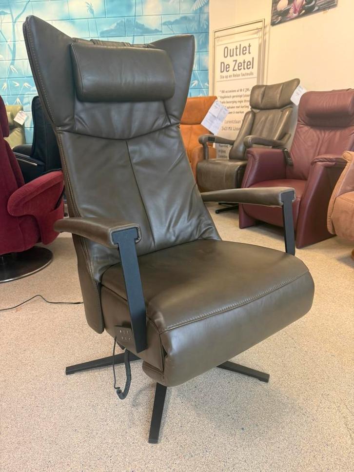 Velderhof Liscia sta op stoel relax fauteuil gratis bezorgd, Huis en Inrichting, Fauteuils, Nieuw, Leer, Verzenden