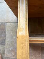 Massief Eiken Salontafel, Ophalen, Gebruikt, 100 tot 150 cm, Eikenhout