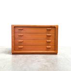 Vintage deense design ladekast Silkeborg kast teak jaren 60, Ophalen, Gebruikt, Midcentury modern danish design 60s 70s, Teakhout