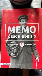 Memo geschiedenis - handboek 4 vmbo kgt, Stefan Klein, Ophalen of Verzenden, Zo goed als nieuw, Nederlands