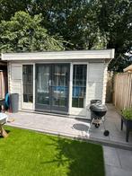 Mooie witte Tuinhuis met platdak 400x320x245, Tuin en Terras, Tuinhuizen, Ophalen, Gebruikt, 250 tot 500 cm, 400 cm of meer