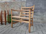 Deens Design Hans Wegner CH44 Easy Chair Stoel Eiken Hout, Hout, Mid Century Deens Design Vintage Retro Skandi, Gebruikt, Ophalen of Verzenden