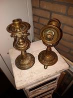 2 scheepskandelaars, Antiek en Kunst, Ophalen of Verzenden, Koper of Brons