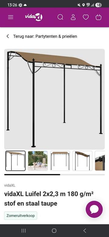 vida XL Pergola beschikbaar voor biedingen