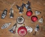 14 x antieke Brocante deuk kerstballen ornamenten gablonzer, Ophalen, Gebruikt