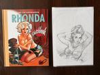 Rhonda stripboek sketchbook Hans v Oudenaarden met origineel, Eén stripboek, Ophalen of Verzenden, Nieuw