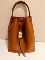 Ralph Lauren leren schoudertas in cognac kleur, Sieraden, Tassen en Uiterlijk, Tassen | Damestassen, Ophalen of Verzenden, Zo goed als nieuw