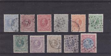 51. 1872 - 1888,  Koning Willem III,  nrs. 19 - 29, gebr.  beschikbaar voor biedingen