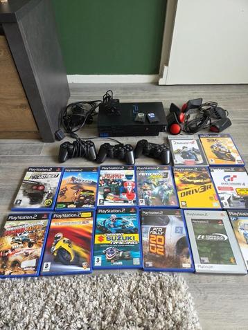 Playstation 2 compleet met games en diverse accessoires beschikbaar voor biedingen