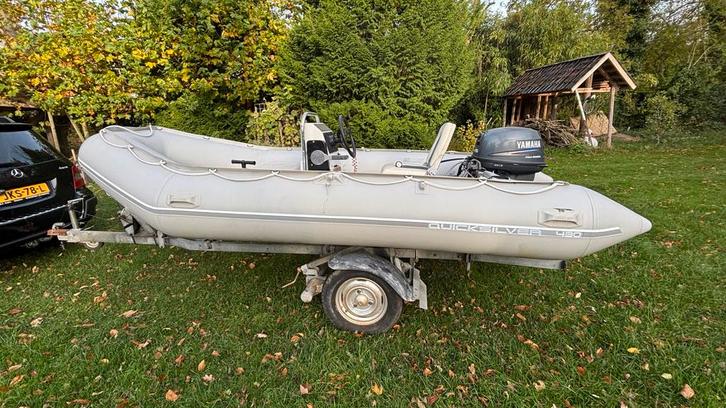 Quicksilver 430 Rib met Yamaha 15pk, Watersport en Boten, Motorboten en Motorjachten, Gebruikt, Overige materialen, Tot 6 meter