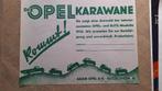 OPEL karawane auto poster 1933    zeldzaam !!, Verzamelen, Ophalen of Verzenden, Gebruikt, Auto's