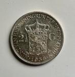 Wilhelmina rijksdaalder 1938 pr, Postzegels en Munten, Munten | Nederland, Ophalen of Verzenden, Koningin Wilhelmina, 2½ gulden