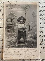 25-3-1903 Jongetje met berkentak (BB), Ophalen of Verzenden, Voor 1920, Gelopen, Kinderen