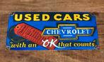 Emaille Bordje / Chevrolet, Verzamelen, Ophalen of Verzenden, Gebruikt, Reclamebord