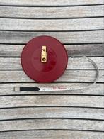Vintage meetlint: Beste lederkapsel glasfaserband 30m., Ophalen of Verzenden