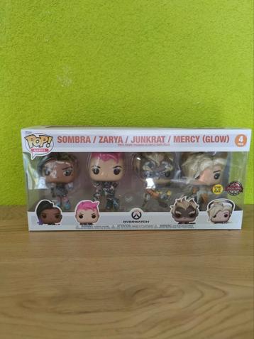 Funko pop! Overwatch 4 pack, Sombra, Zarya, Junkrat & Mercy beschikbaar voor biedingen