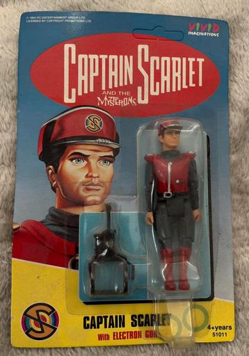 Captain Scarlet figuur. Nieuw op kaart! beschikbaar voor biedingen
