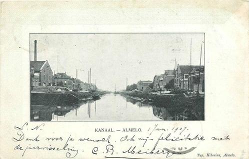 (388-559-027) Almelo Kanaal met boten, Verzamelen, Ansichtkaarten | Nederland, Overijssel, Verzenden
