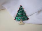 Broche kerstboom /groen emaille, Verzenden, Zo goed als nieuw
