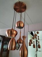 Koperen kleur hanglamp., Huis en Inrichting, Lampen | Hanglampen, Ophalen of Verzenden, Zo goed als nieuw, Metaal, 50 tot 75 cm