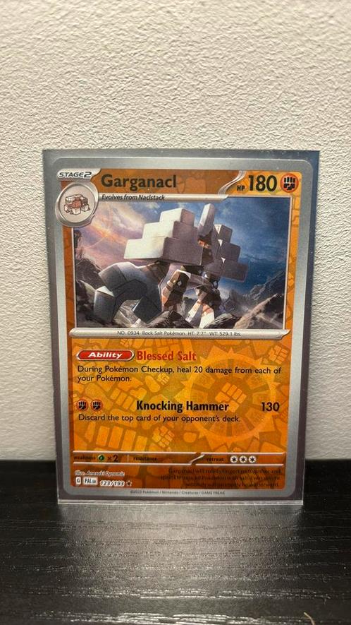 Garganacl 123/193 Paldea Evolved reverse holo pokemon kaart, Hobby en Vrije tijd, Verzamelkaartspellen | Pokémon, Nieuw, Boosterbox