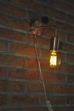 Wandlampje, vintage metaal, space age, Ophalen of Verzenden, Huis en Inrichting