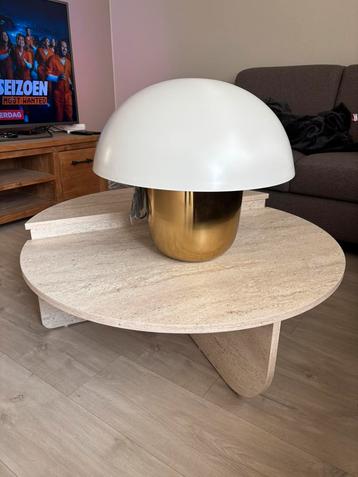 Moet nu weg Nieuwe J-line Tafellamp  Wit/Goud – 50x45 cm beschikbaar voor biedingen