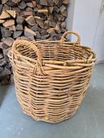 Rotan gevlochten mand XXL, Ophalen, Zo goed als nieuw, Rond, Riet