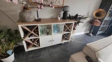 Luxe Kallax tafel open kast vakkenkast Ikea beschikbaar voor biedingen
