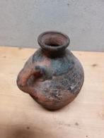 Handgemaakte terracotta kruik – 20 cm – rustiek aardewerk, Ophalen of Verzenden