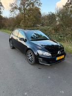 Volkswagen golf 7 , 1.4 TSI 90KW 5D 2013 zwart highline, Auto's, Voorwielaandrijving, 4 cilinders, Lederen bekleding, 1395 cc