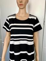 H451 Esmara maat L=42/44 jurk jurkje zwart/wit gestreept, Zwart, Maat 42/44 (L), Zo goed als nieuw, Knielengte