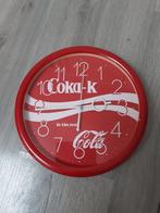 Coka-k is the real cola vintage plastic klok ""70, Ophalen of Verzenden, Gebruikt
